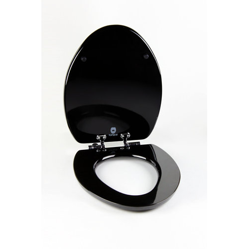 Topseat 3D Chrome VIP Lounge Slow Close Elongated Toilet Seat & Reviews Wayfair